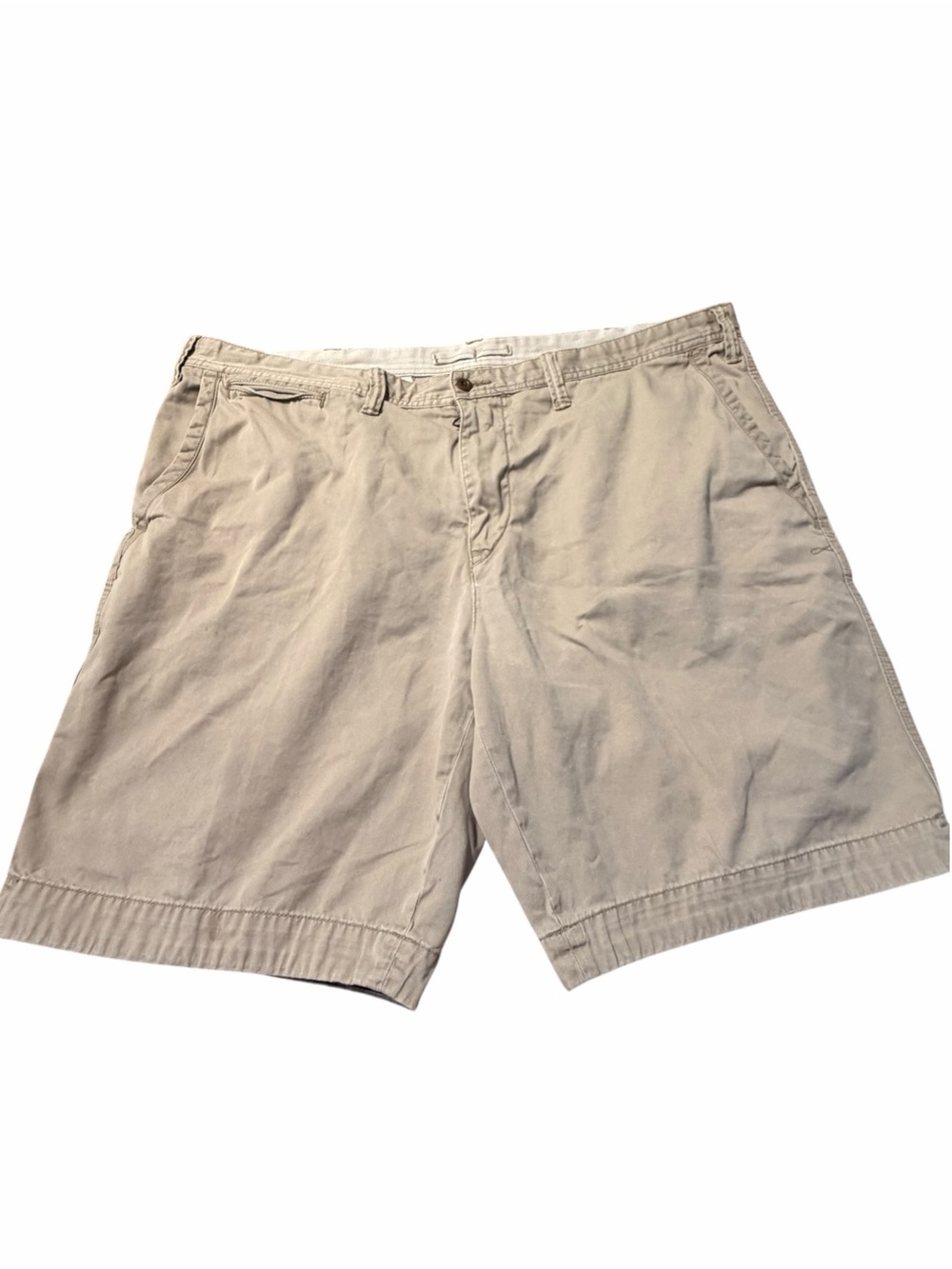 Polo by Ralph Lauren Beige Flat Front Cotton Shorts